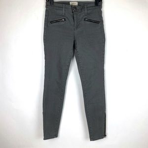 Current/Elliot Women’s The Soho Zip Stiletto Jeggings Size 27 Gray